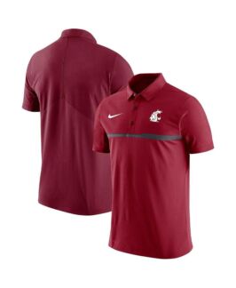 Мужская малиновая рубашка-поло Washington State Cougars 2023 Coaches Perfor
