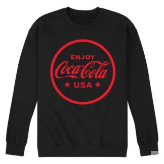 Мужской флисовый свитшот с рисунком Coca-Cola Enjoy CocaCola USA Licensed C