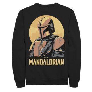 Мужской свитшот с абстрактным портретом The Mandalorian Star Wars