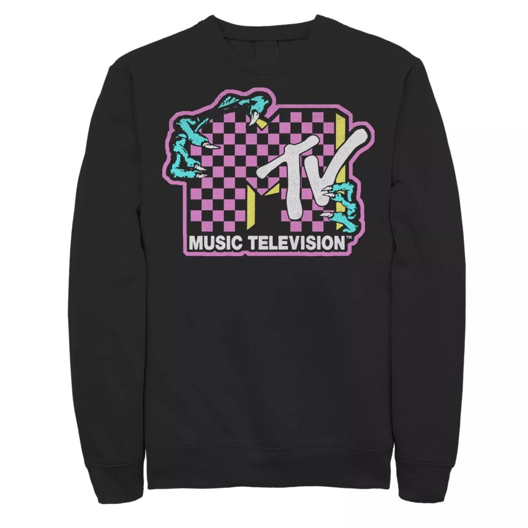 Мужской пуловер MTV в клетку с зомби-руками Licensed Character