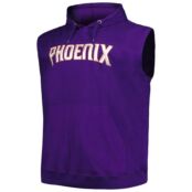 Мужской пуловер с капюшоном из джерси Phoenix Suns Big & Tall фиолетового ц