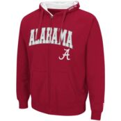 Мужская толстовка с молнией во всю длину Crimson Alabama Crimson Tide Arch 62975710 фото 2