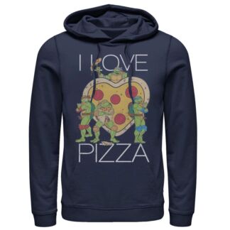 Мужской пуловер с капюшоном Черепашки Ниндзя Пицца Сердце Licensed Characte