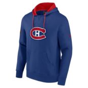 Мужской синий пуловер с капюшоном с фирменным логотипом Montreal Canadiens 81912275 фото 2