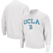 Мужской белый свитшот с круглым вырезом UCLA Bruins Arch & Logo Colosseum 33485630 фото 1