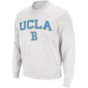 Мужской белый свитшот с круглым вырезом UCLA Bruins Arch & Logo Colosseum 33485630 фото 2