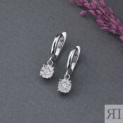 Серьги из белого золота с бриллиантами э0901сг10153800 ЭПЛ Даймонд э0901сг1 2050014611165 фото 4