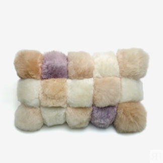 Alpaca Colorblock Chiclet Lavender Подушка Inti Peru