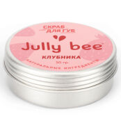 JULLY BEE Сахарный скраб для губ Клубника Lips Care