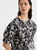 Свободная блуза из 100% хлопка в цветочном принте Pompa
