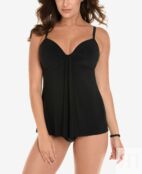 Топ танкини на косточках so riche marina, созданный для macy's Miraclesuit, 2912543 | Black фото 3