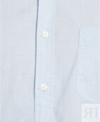 Мужская рубашка классического кроя из эластичного однотонного оксфорда на п