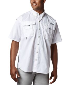 Мужская рубашка с коротким рукавом big & tall bahama ii Columbia, белый