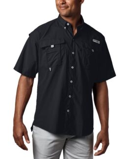 Мужская рубашка с коротким рукавом big & tall bahama ii Columbia, черный