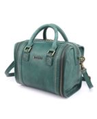Женская мини-сумка через плечо из натуральной кожи OLD TREND, зеленый