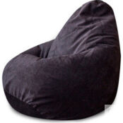 Кресло-мешок DreamBag Темно-серый микровельвет 3XL 150x110