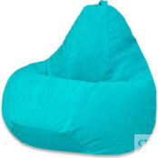 Кресло-мешок DreamBag Бирюзовый микровельвет 3XL 150x110