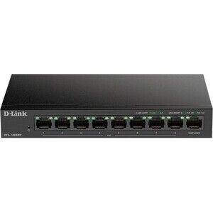 Коммутатор D-Link DES-1009MP DES-1009MP/A1A 8x100Mb 1G 8PoE+ 117W неуправля