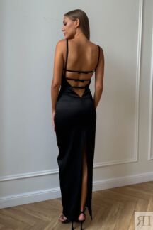 Платье-бюстье в длине макси с открытой спиной Post Meridiem