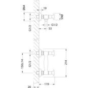 Смеситель для душа Lemark Flora (LM0103C) LM0103C фото 2