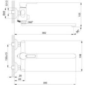 Смеситель для ванны Rossinka Silvermix с душем, хром (RS43-32) RS43-32 фото 2