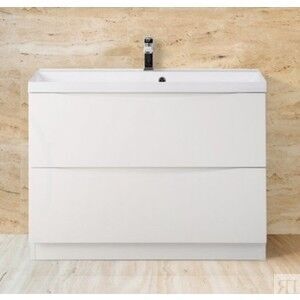 Тумба с раковиной BelBagno Marino 80x45 Bianco lucido (MARINO-800-2C-PIA-BL