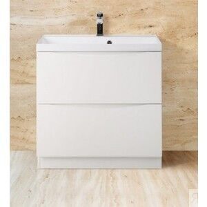 Тумба с раковиной BelBagno Marino 60x85 bianco lucido (MARINO-600-2C-PIA-BL