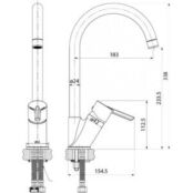 Смеситель для кухни IDDIS Kitchen Line хром (K11SB0JI05) K11SB0JI05 фото 2