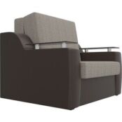 Кресло-кровать АртМебель Сенатор корфу 02 экокожа коричневый (80)