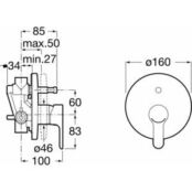 Смеситель для ванны Roca L20 хром (5A0A09C00) 5A0A09C00 фото 2