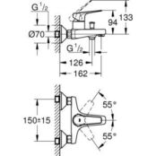 Смеситель для ванны Grohe BauFlow (23601000) 23601000 фото 2