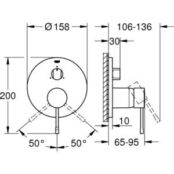 Смеситель для ванны Grohe Essence для механизма 35600 (24092001) 24092001 фото 2