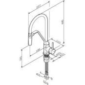 Смеситель для кухни Am.Pm Like с гибким изливом (F8013000) F8013000 фото 2