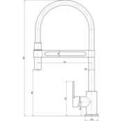 Смеситель для кухни Lemark Soul с гибким изливом, черный (LM6006C) LM6006C фото 2