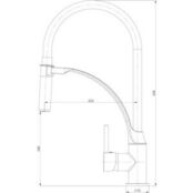 Смеситель для кухни Lemark Soul хром, черный (LM6007C) LM6007C фото 2