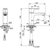 Смеситель для раковины Ideal Standard Connect Air (A7010AA) A7010AA фото 2