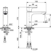 Смеситель для раковины Ideal Standard Connect Air (A7015AA) A7015AA фото 2