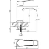 Смеситель для раковины Orange Berti хром (M17-021cr) M17-021cr фото 2