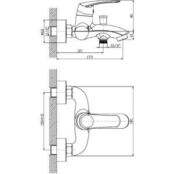 Смеситель для ванны Orange Alfi хром (M18-100cr) M18-100cr фото 2