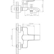 Смеситель для ванны Agger Happy (A0410000) A0410000 фото 2