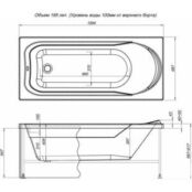 Акриловая ванна Aquanet West 160x70 с каркасом (205564) 205564 фото 2