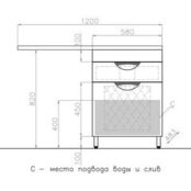 Тумба под раковину Style line Жасмин 60 (ЛС-00000645)