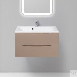 Тумба с раковиной BelBagno Marino 80 cappuccino lucido (MARINO-800-2C-SO-CL