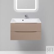 Тумба под раковину BelBagno Marino 80 cappuccino lucido (MARINO-800-2C-SO-C