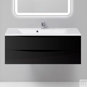 Тумба с раковиной BelBagno Marino 120 nero lucido (MARINO-1200-2C-SO-NL-P,