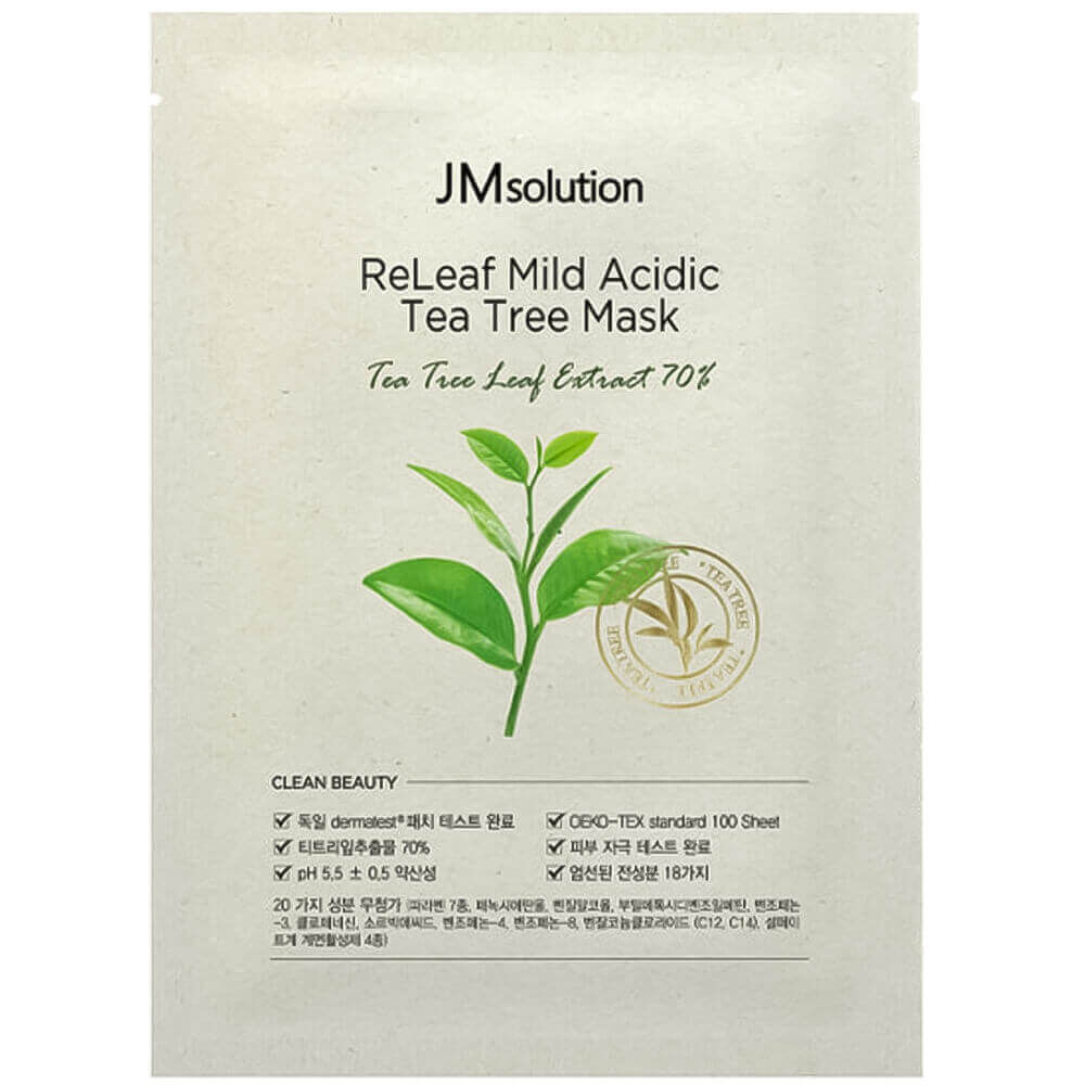 Маска для лица JM Solution Releaf Mild Acidic Tea Tree Mask фото 1