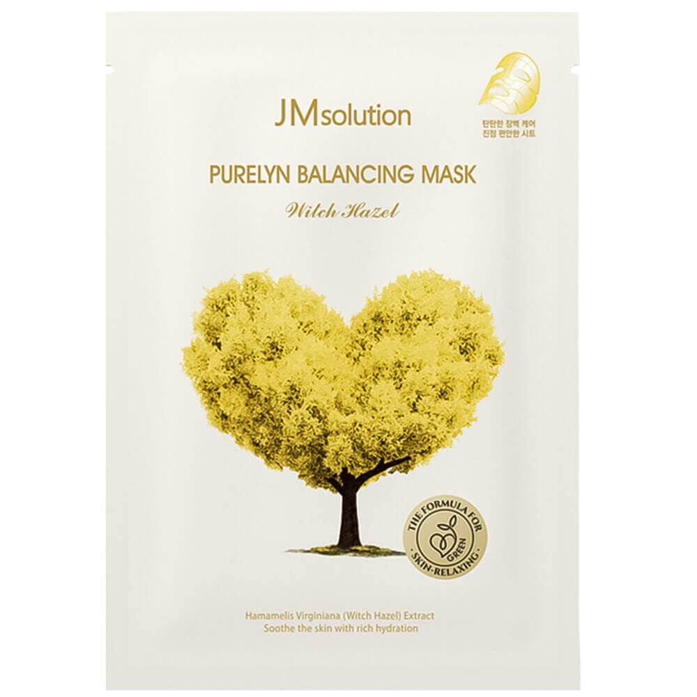 Тканевая маска JM Solution Purelyn Balancing Mask Witch Hazel фото 1