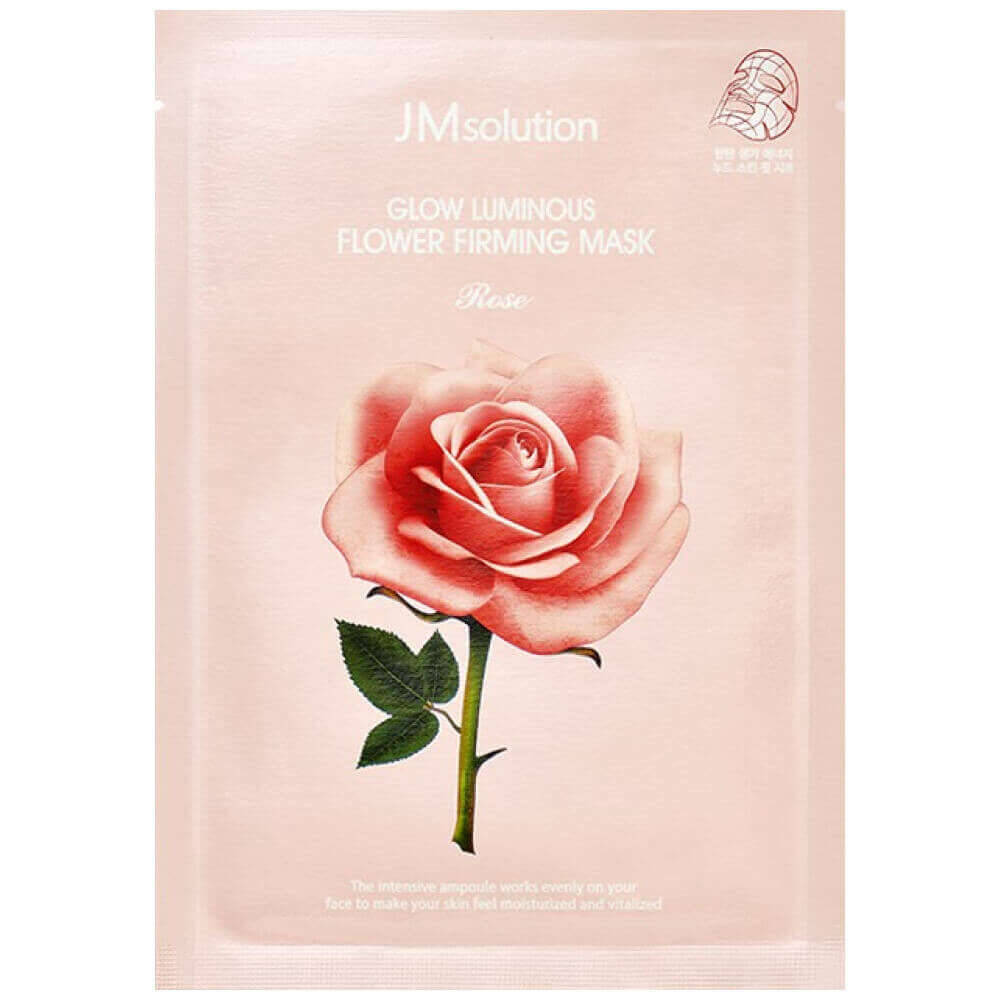 Тканевая маска JM Solution Glow Flower Firming Mask Rose фото 1