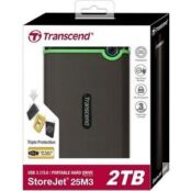 Внешний жесткий диск Transcend TS2TSJ25M3S (2Tb/2.5''/USB 3.0) серый