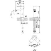 Смеситель для биде Cezares Porta (PORTA-BS1-BIO) PORTA-BS1-BIO фото 2